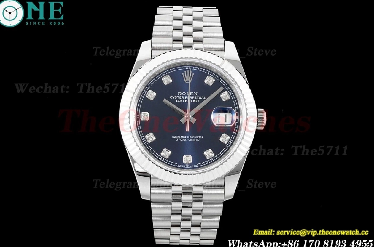 SS 41mm Jub ARF Dia 904L 126334 Datejust VR3235 SS Blue 0216